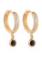 Project Soma Project Soma Women's Earrings Burgundy Gold Am1665.10.000