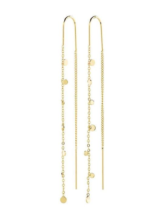 Pilgrim Baylen Chain Earrings Gold-Plated 632632003 Brass