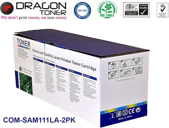 Dragon Toner Compatible Toner for Samsung Mlt-d111l Laser Printer Black with New Chip