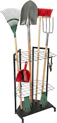 Relaxdays Garden Tool Holder 34 Tools Black Compact Adjustable