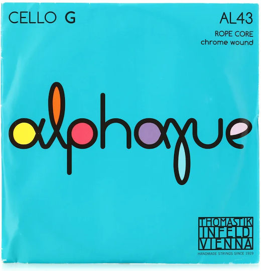 Thomastik Alphayue Single Chrome Cello String 4/4 G (Sol)