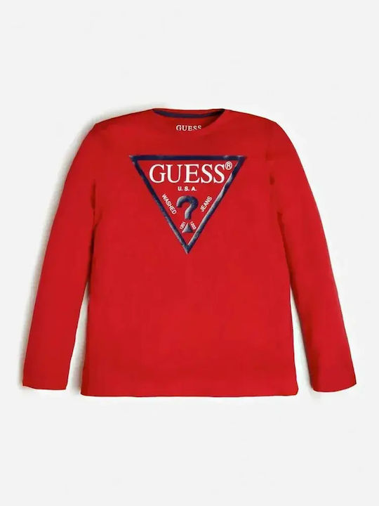 Guess Kids Long-Sleeved Top Red Hot