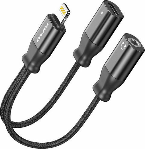 Awei CL-73 Μετατροπέας Lightning male σε 3.5mm / Lightning female