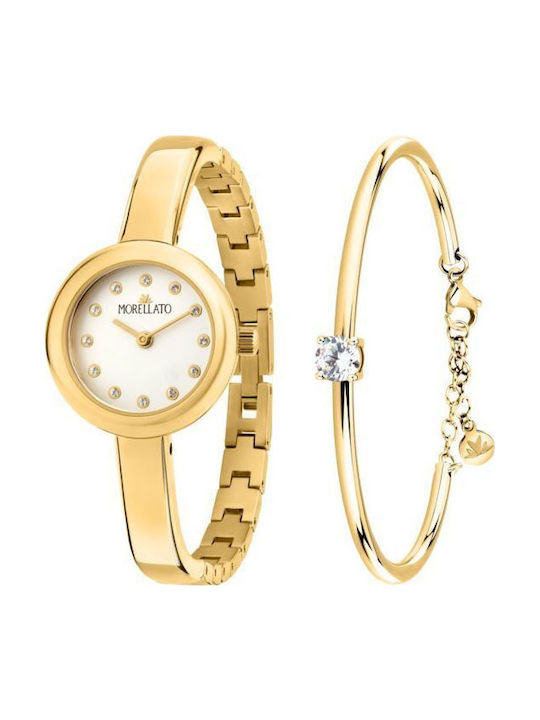Women's Battery Watch 24mm with Gold Metal Bracelet