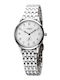 Women's Battery-Powered Watch with Silver Metal Bracelet