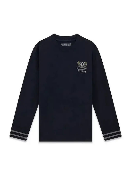 Guess Детска Блуза с Дълъг Ръкав Smart Blue