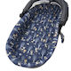 Kerstin Breathable Stroller Mattress 38x80cm Blue