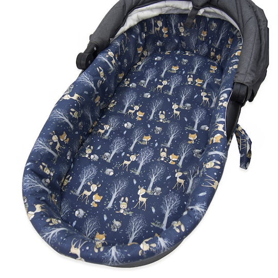 Kerstin Breathable Stroller Mattress 38x80cm Blue