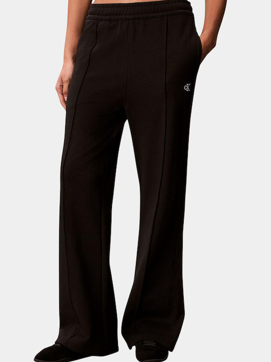 Pantaloni de Trening cu Talie Înaltă Negri