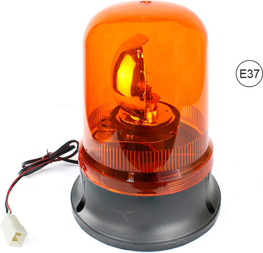 Въртяща се сигнална лампа 12V Кехлибарена 3-болтов монтаж Tr 503