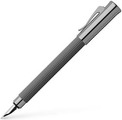 Faber-Castell Πένα Γραφής Medium Γκρι από Ατσάλι