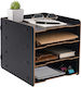 Relaxdays Sertar de Birou 25x31x25cm Negru