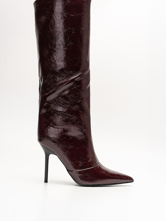 Decoro Damenstiefel Burgunderrot