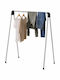 Relaxdays Silver Metal Freestanding Clothes Rack 123.5x49x122cm