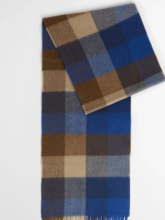 Barbour Men's Wool Scarf Navy Blue
