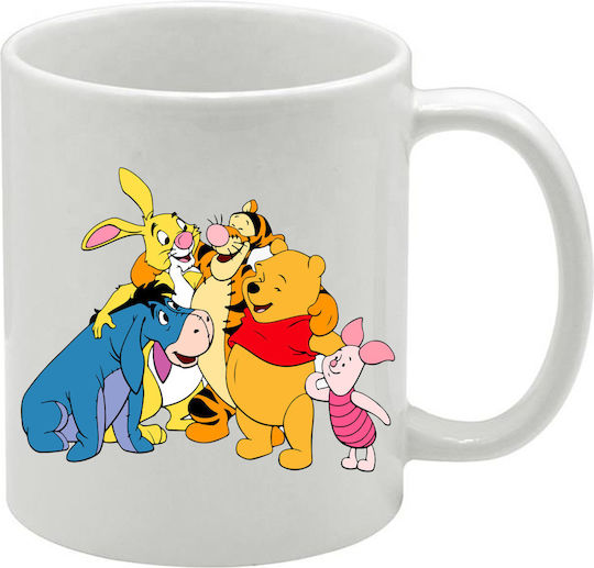 Бяла чаша Winnie Pooh