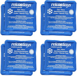 Relaxdays Compresă Gel Pentru Crioterapie/Termoterapie, Utilizare Generală, 11x11 cm, 8 Bucăți