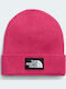Unisex Beanie with Rib Knit in Fuchsia