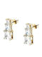 Karl Lagerfeld Lights Earr Brass Yg Cz White 1.9cm