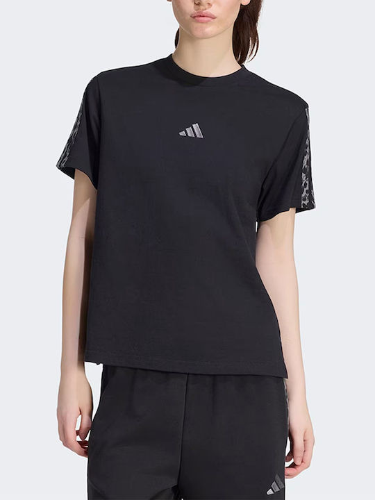 adidas W Aop 3s T-Shirt Black