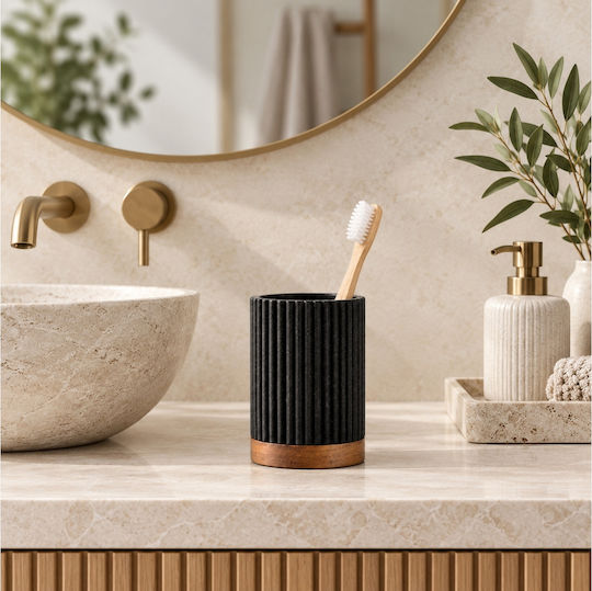 Douceur d'Intérieur Niagara Suport Ceramic Negru pentru Pahare de Birou