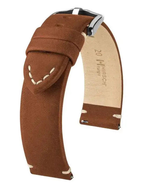 Hirsch Ranger Brown Leather Strap 22mm