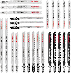 Σετ Λάμες Σέγας Workpro T-shank 25 Τεμαχίων Ξύλο Μέταλλο & Πλαστικό Πλαστική Κασετίνα W124142a Σετ Λάμες Σέγας Workpro T-shank 25 Τεμαχίων Ξύλο Μέταλλο & Πλαστικό Πλαστική Κασετίνα W124142a