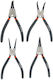 Kendo Zangensatz Länge 180 mm 4-teilig
