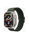 Vonmählen Woven Loop Armband für Apple Watch 38 40 41 mm Einheitsgröße Olivfarben