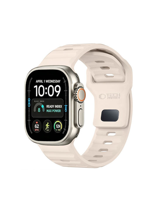 Tech-protect Silicone Line Apple Watch 8 9 10 11 12 Se Ultra 44 45 46 49 Mm Stone 5906302399000
