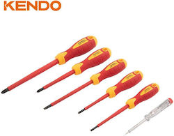 Kendo Set de 6 Șurubelnițe Pentru Electricieni VDE 1000V