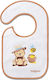 Babyono Terry Αδιάβροχη Σαλιάρα Υφασμάτινη με Αυτοκόλλητο Μπεζ για 6 m+