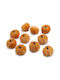 Dekorativer Samtkürbis Orange Ø7,5x7 cm 1 Stück