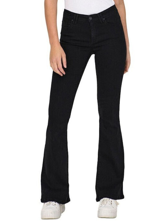Only Reg Women's Flared Jeans Black