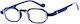 Cammello 7371 Reading Glasses +3.50 in Blue 7371-dark-blue-grey-350_35992