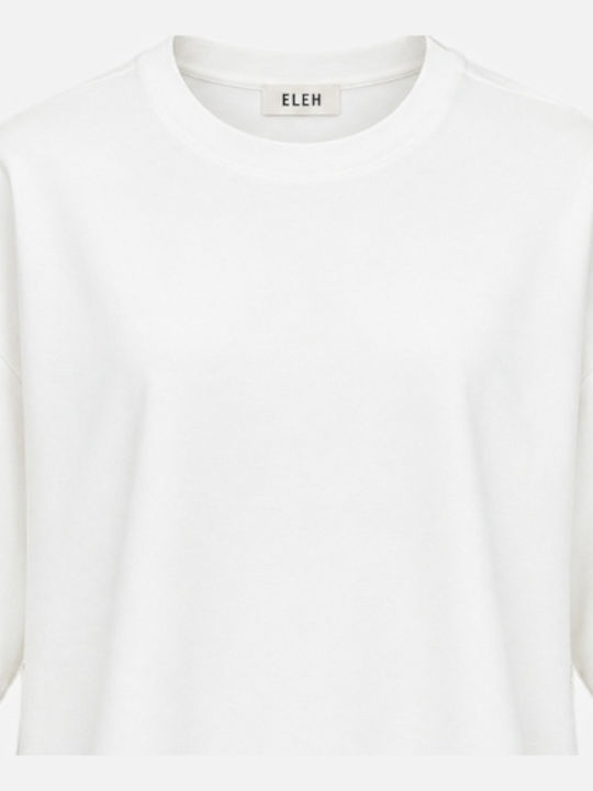 Damen-Oversize-T-Shirt Off-White
