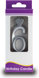 Silver Candle No "6" Lumea