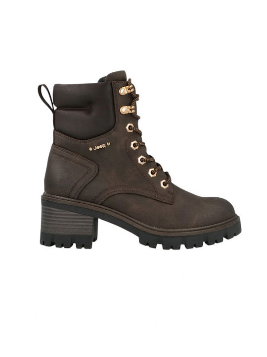 Damen Stiefeletten Braun