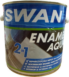 Minos Spray Vopsea Emailată Enamel Aqua 2,5 L Albă Lucioasă