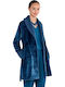 Gisela Winter Women's Fleece Robe Blue