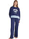 Gisela Winter Women’s Cotton Blue Pyjama Set