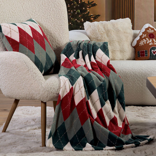 Nef-Nef Homeware Christmas Winter Rhombus Καναπέ 130x180εκ. Εκρού Nef-Nef Homeware Christmas Winter Rhombus Καναπέ 130x180εκ. Εκρού