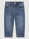 Dobby Pull On Kids' Blue Jeans