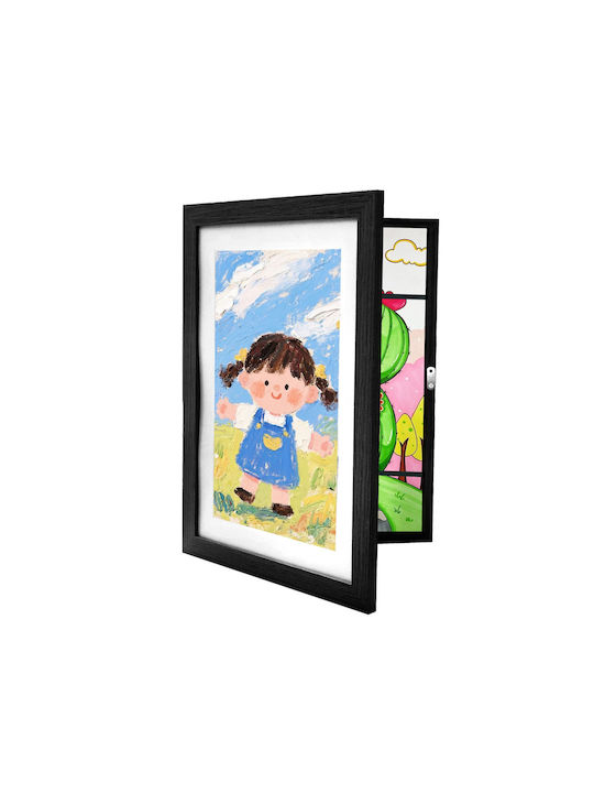 Relaxdays Wandbilderrahmen aus Kunststoff mit S...