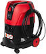 AS 2-250EH Wet/Dry Vacuum 1200W with 25L Plastic Drum Red