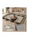 Homeone Mj118 Rectangular Rug with Fringes Ecru 50x80cm