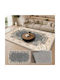 Homeone Flat Velvet Rug Rectangular with Fringes Grey 50x80cm