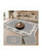 Homeone Flat Velvet Rug Rectangular with Fringes Grey 50x80cm