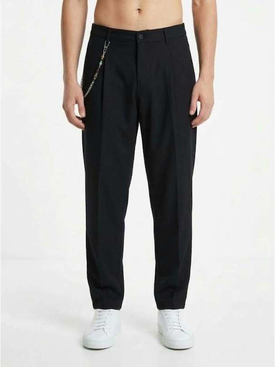 Men's Stretch Trousers Relaxed Fit Black