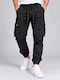 Men's Cargo Trousers Regular Fit Black